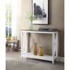 image:imageConvenience Concepts Oxford Console Table 395  Sofa Table with Storage Shelf Transitional Entryway Hall Table for Living Room and Bedroom Display Foyer Table Blush PinkDriftwoodWhite