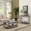 image:imageConvenience Concepts Oxford Console Table 395  Sofa Table with Storage Shelf Transitional Entryway Hall Table for Living Room and Bedroom Display Foyer Table Blush PinkGrey