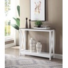 image:imageConvenience Concepts Oxford Console Table 395  Sofa Table with Storage Shelf Transitional Entryway Hall Table for Living Room and Bedroom Display Foyer Table Blush PinkDriftwoodWhite