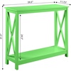 image:imageConvenience Concepts Oxford Console Table 395  Sofa Table with Storage Shelf Transitional Entryway Hall Table for Living Room and Bedroom Display Foyer Table Blush PinkLime