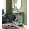 image:imageConvenience Concepts Oxford Console Table 395  Sofa Table with Storage Shelf Transitional Entryway Hall Table for Living Room and Bedroom Display Foyer Table Blush PinkSea Foam Blue