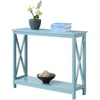 image:imageConvenience Concepts Oxford Console Table 395  Sofa Table with Storage Shelf Transitional Entryway Hall Table for Living Room and Bedroom Display Foyer Table Blush PinkSea Foam Blue