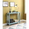 image:imageConvenience Concepts Oxford Console Table 395  Sofa Table with Storage Shelf Transitional Entryway Hall Table for Living Room and Bedroom Display Foyer Table Blush PinkSea Foam Blue