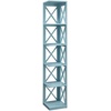 image:imageConvenience Concepts Oxford Corner Bookcase 12  5Tier Slim Farmhouse Bookcase for Modern Living amp Family Room Media Storage Organizer for Home Office Library Tall Shelving Unit Sea Foam BlueSea Foam