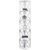 image:imageConvenience Concepts Oxford Corner Bookcase 12  5Tier Slim Farmhouse Bookcase for Modern Living amp Family Room Media Storage Organizer for Home Office Library Tall Shelving Unit Sea Foam BlueWhite