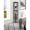 image:imageConvenience Concepts Oxford Corner Bookcase 12  5Tier Slim Farmhouse Bookcase for Modern Living amp Family Room Media Storage Organizer for Home Office Library Tall Shelving Unit Sea Foam BlueGrey