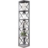 image:imageConvenience Concepts Oxford Corner Bookcase 12  5Tier Slim Farmhouse Bookcase for Modern Living amp Family Room Media Storage Organizer for Home Office Library Tall Shelving Unit Sea Foam BlueGrey