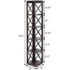 image:imageConvenience Concepts Oxford Corner Bookcase 12  5Tier Slim Farmhouse Bookcase for Modern Living amp Family Room Media Storage Organizer for Home Office Library Tall Shelving Unit Sea Foam BlueEspresso