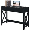 image:imageConvenience Concepts Oxford Desk with Charging Station 42 BlackBlack