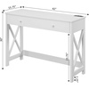 image:imageConvenience Concepts Oxford Desk with Charging Station 42 BlackWhite