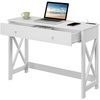 image:imageConvenience Concepts Oxford Desk with Charging Station 42 BlackWhite