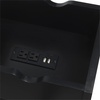 image:imageConvenience Concepts Oxford Flip Top End Table with Charging Station 2375  Modern Living Room Table with USB Ports and Power Outlets Side Table Side Table with Storage Shelf BarnwoodBlackFaux BirchBlack