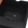 image:imageConvenience Concepts Oxford Flip Top End Table with Charging Station 2375  Modern Living Room Table with USB Ports and Power Outlets Side Table Side Table with Storage Shelf BarnwoodBlackBarnwoodBlack