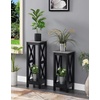 image:imageConvenience Concepts Oxford Plant Stand Cement  Black