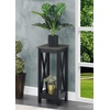 image:imageConvenience Concepts Oxford Plant Stand Cement  Black