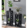 image:imageConvenience Concepts Oxford Plant Stand Cement  Black
