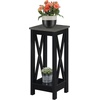 image:imageConvenience Concepts Oxford Plant Stand Cement  Black