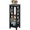 image:imageConvenience Concepts Oxford Plant Stand Tall Cement  Black