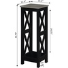 image:imageConvenience Concepts Oxford Plant Stand Tall Cement  Black