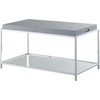 image:imageConvenience Concepts Palm Beach Coffee Table with Removable Trays and Shelf GrayGrey