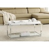 image:imageConvenience Concepts Palm Beach Coffee Table with Shelf and Removable Trays WhiteWhite