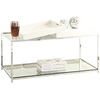image:imageConvenience Concepts Palm Beach Coffee Table with Shelf and Removable Trays WhiteWhite