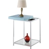 image:imageConvenience Concepts Palm Beach End Table with Removable Trays and Shelf Sea FoamSea Foam