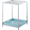 image:imageConvenience Concepts Palm Beach End Table with Removable Trays and Shelf Sea FoamSea Foam