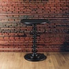 image:imageConvenience Concepts Palm Beach Spindle Table 1775  Traditional Round End Table for Living Room Turned Solid Wood Side Table Classic Display Pedestal Table PinkBlack