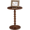 image:imageConvenience Concepts Palm Beach Spindle Table 1775  Traditional Round End Table for Living Room Turned Solid Wood Side Table Classic Display Pedestal Table PinkEspresso