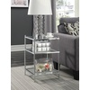 image:imageConvenience Concepts Royal Crest End Table Chrome  GlassChrome  Glass