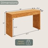 image:imageNorthfield Entryway Hall Console TableDeskLight Burl