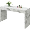 image:imageNorthfield Entryway Hall Console TableDeskWhite Faux Marble