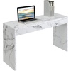 image:imageNorthfield Entryway Hall Console TableDeskWhite Faux Marble