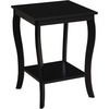 image:imageConvenience Concepts American Heritage Square End Table with Shelf BlackBlack