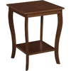 image:imageConvenience Concepts American Heritage Square End Table with Shelf BlackEspresso