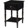 image:imageConvenience Concepts Country Oxford End Table with Charging StationBlack