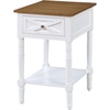 image:imageConvenience Concepts Country Oxford End Table with Charging StationDriftwood  White