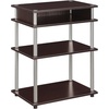 image:imageConvenience Concepts Designs2Go No Tools Printer Stand with Shelves BlackEspresso