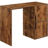 image:imageConvenience Concepts Designs2Go Student Desk with Storage Cabinets BarnwoodBarnwood