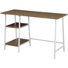 image:imageConvenience Concepts Designs2Go Trestle Wood Metal Desk WhiteWhiteDriftwoodWhite