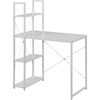 image:imageConvenience Concepts Desigsn2Go Office Workstation Desk 36  Modern Contemporary Writing Accent with Storage Shelves for Dorm Room amp Home Study WhiteWhite