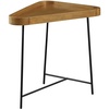 image:imageConvenience Concepts Lunar Triangle Wedge End Table 27  Modern Side Table for Living Room Table with Iron HairpinStyle Legs Industrial Table for Family Room Oak DriftwoodBlackDriftwood  Black