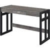 image:imageConvenience Concepts Monterey Desk with Charging Station 47inch Weathered GrayBlack