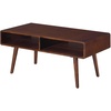 image:imageConvenience Concepts Napa Coffee Table 42  MidCentury Modern Center Room Accent with Storage Shelf for Transitional Contemporary Living amp Family Room Espresso