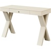 image:imageConvenience Concepts Newport 1 Drawer Desk Weathered GrayIvory