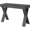 image:imageConvenience Concepts Newport 1 Drawer Desk Weathered GrayWeathered Gray