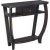image:imageConvenience Concepts Newport 1 Drawer Dorchester Console Table with Shelf BlackEspresso