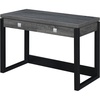 image:imageConvenience Concepts Newport 2Drawer Desk with Charging Station EspressoBlackWeathered GrayBlack