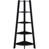 image:imageConvenience Concepts Newport 5 Tier Wide Corner Bookcase BlackBlack